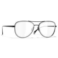 Chanel - Pilot Sunglasses - Black Transparent - Chanel Eyewear - Avvenice