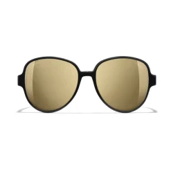 Chanel - Pilot Sunglasses - Black Gold Glitter - Chanel Eyewear - Avvenice