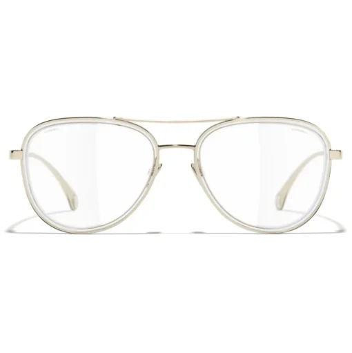 Chanel - Pilot Sunglasses - Gold Transparent - Chanel Eyewear - Avvenice