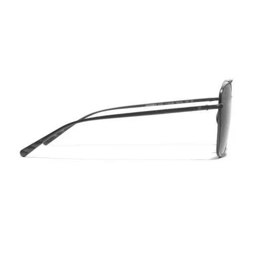Chanel - Pilot Sunglasses - Black Gray - Chanel Eyewear - Avvenice