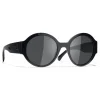Chanel - Round Sunglasses - Dark Blue Gray - Chanel Eyewear - Avvenice