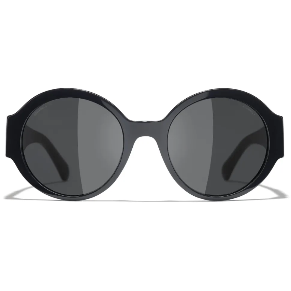 Chanel - Round Sunglasses - Dark Blue Gray - Chanel Eyewear - Avvenice