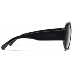 Chanel - Round Sunglasses - Dark Blue Gray - Chanel Eyewear - Avvenice