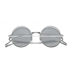 Chanel - Round Sunglasses - Silver Gray - Chanel Eyewear - Avvenice