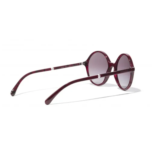Chanel - Round Sunglasses - Red Burgundy - Chanel Eyewear - Avvenice