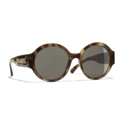 Chanel - Round Sunglasses - Tortoise Brown - Chanel Eyewear - Avvenice