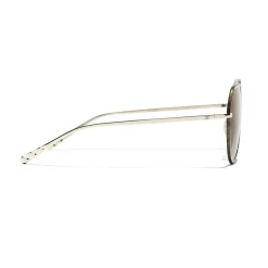 Chanel - Round Sunglasses - Gold Tortoise Brown - Chanel Eyewear - Avvenice