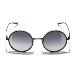 Chanel - Round Sunglasses - Black Gray- Chanel Eyewear - Avvenice