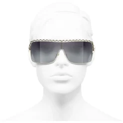 Chanel - Shield Sunglasses - Gray Gradient - Chanel Eyewear - Avvenice