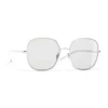 Chanel - Square Sunglasses - Silver Light Gray - Chanel Eyewear - Avvenice