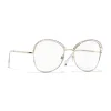 Chanel - Square Sunglasses - Gold Transparent - Chanel Eyewear - Avvenice