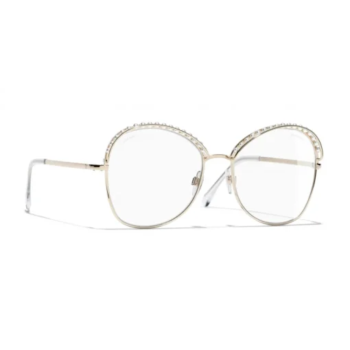 Chanel - Square Sunglasses - Gold Transparent - Chanel Eyewear - Avvenice