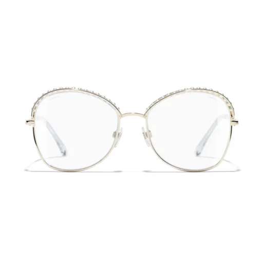 Chanel - Square Sunglasses - Gold Transparent - Chanel Eyewear - Avvenice