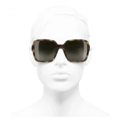 Chanel - Square Sunglasses - Tortoise Brown - Chanel Eyewear - Avvenice