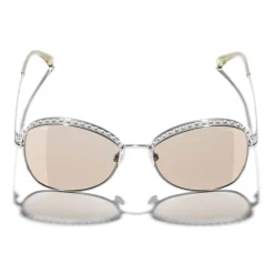Chanel - Square Sunglasses - Silver Beige - Chanel Eyewear - Avvenice