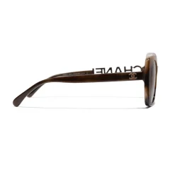 Chanel - Square Sunglasses - Tortoise Brown Mirror - Chanel Eyewear - Avvenice
