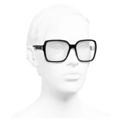 Chanel - Square Sunglasses - Black Transparent - Chanel Eyewear - Avvenice