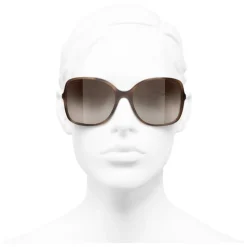 Chanel - Square Sunglasses - Tortoise Brown - Chanel Eyewear - Avvenice