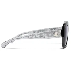 Chanel - Square Sunglasses - Black Gray - Chanel Eyewear - Avvenice