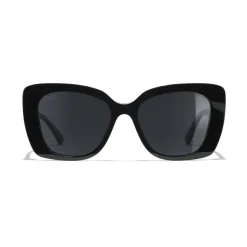 Chanel - Square Sunglasses - Black Gray - Chanel Eyewear - Avvenice