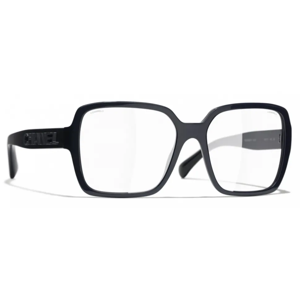 Chanel - Square Sunglasses - Dark Blue Transparent - Chanel Eyewear - Avvenice