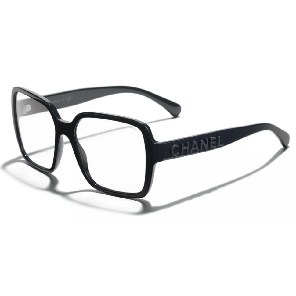 Chanel - Square Sunglasses - Dark Blue Transparent - Chanel Eyewear - Avvenice