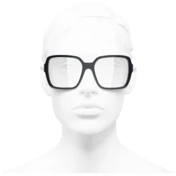 Chanel - Square Sunglasses - Dark Blue Transparent - Chanel Eyewear - Avvenice