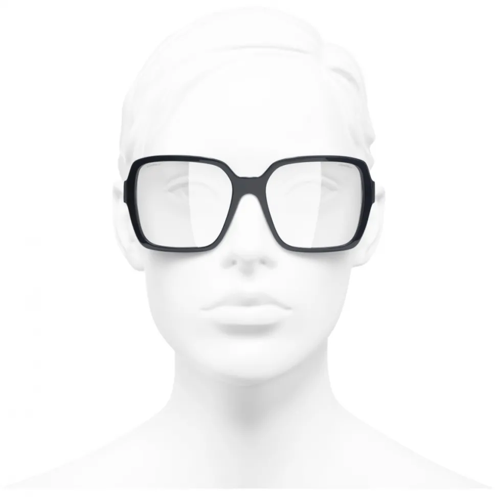 Chanel - Square Sunglasses - Dark Blue Transparent - Chanel Eyewear - Avvenice