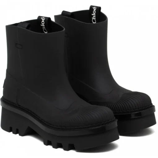 Chloé - Black Raina Boots - Chloé Exclusive Luxury Collection - Avvenice