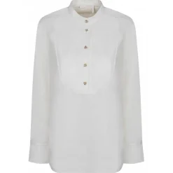 Chloé - Buttercream Smoking Shirt - Chloé Exclusive Luxury Collection - Avvenice