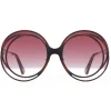 Chloé - Carlina Halo Round Metal Sunglasses - Havana Pink - Chloé Eyewear - Avvenice