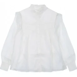 Chloé - Embroidered Stars Off-White Shirt - Chloé Exclusive Luxury Collection - Avvenice