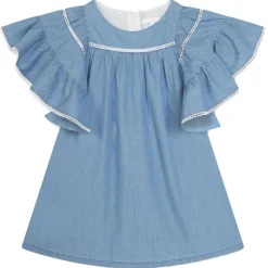 Chloé - Kids Ruffled Cotton Dress - Chloé Exclusive Luxury Collection - Avvenice