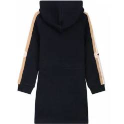 Chloé - Navy Blue and Multicolour Appliqué Logo Dress - Chloé Exclusive Luxury Collection - Avvenice