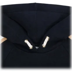 Chloé - Navy Blue and Multicolour Appliqué Logo Dress - Chloé Exclusive Luxury Collection - Avvenice