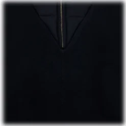 Chloé - Navy Blue Logo Plaque Cape - Chloé Exclusive Luxury Collection - Avvenice