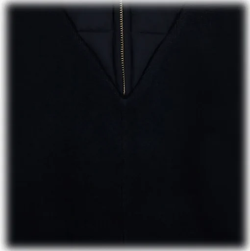 Chloé - Navy Blue Logo Plaque Cape - Chloé Exclusive Luxury Collection - Avvenice