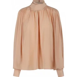 Chloé - Sand Brown Boxy Blouse - Chloé Exclusive Luxury Collection - Avvenice