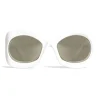 Céline - Butterfly Sunglasses in Acetate - White - Sunglasses - Céline Eyewear - Avvenice