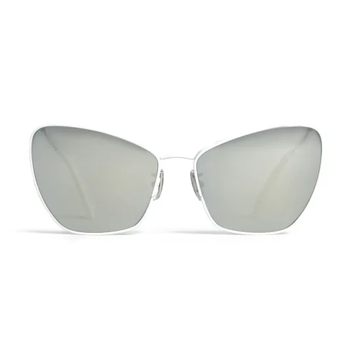 Céline - Butterfly Sunglasses in Metal - White Silver - Sunglasses - Céline Eyewear - Avvenice