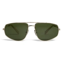 Céline - Butterfly Sunglasses in Metal 05 - Gold Green - Sunglasses - Céline Eyewear - Avvenice