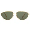 Céline - Butterfly Sunglasses in Metal 04 - Gold Green - Sunglasses - Céline Eyewear - Avvenice