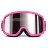Céline - Celine Ski Mask in Plastic with Metal Studs & Mirror Lenses - Neon Magenta - Sunglasses - Céline Eyewear - Avvenice