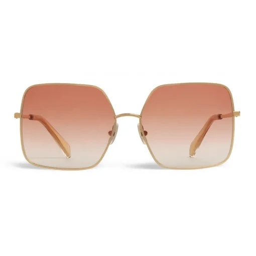 Céline - Metal Frame 09 Sunglasses in Metal - Gold Gradient Pink - Sunglasses - Céline Eyewear - Avvenice