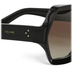 Céline - Oversized Sunglasses in Acetate - Black - Sunglasses - Céline Eyewear - Avvenice