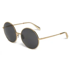 Céline - Round Sunglasses in Metal - Gold - Sunglasses - Céline Eyewear - Avvenice