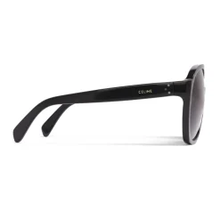 Céline - Round Sunglasses in Acetate - Black - Sunglasses - Céline Eyewear - Avvenice