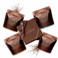 Cocosolis - Luxury Coffee Scrub Box - Luxurious Box with 4 Natural Organic Scrubs - Professional Cosmetics - Avvenice