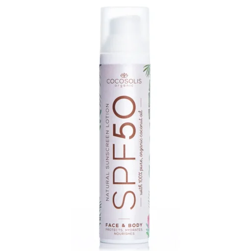 Cocosolis - Natural Sunscreen Lotion SPF 50 - Organic Sunscreen Lotion with SPF 30 - Face & Body - Professional Cosmetics - Avvenice