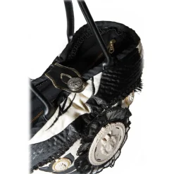 Coffarte - Baby Moro Long Handle Little Coffa - Sicilian Artisan Handbag - Sicilian Coffa - Luxury High Quality Handicraft Bag - Avvenice